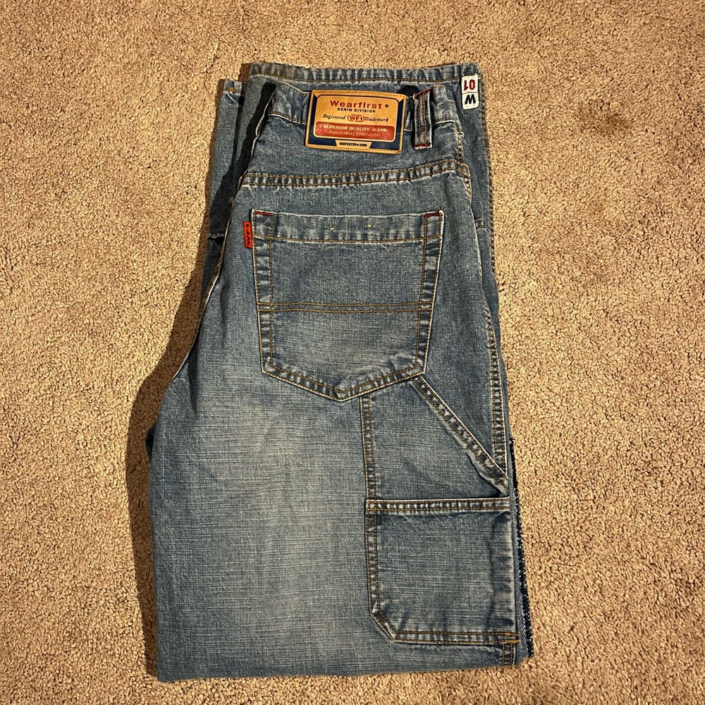 Wearfirst patchwork jeans in preloved condition